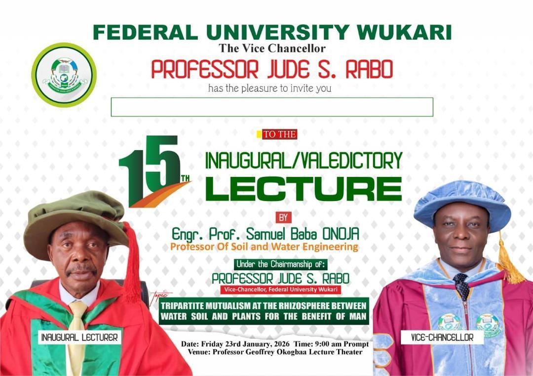 Engr. Prof. Samuel Baba Onoja Inaugural Lecture